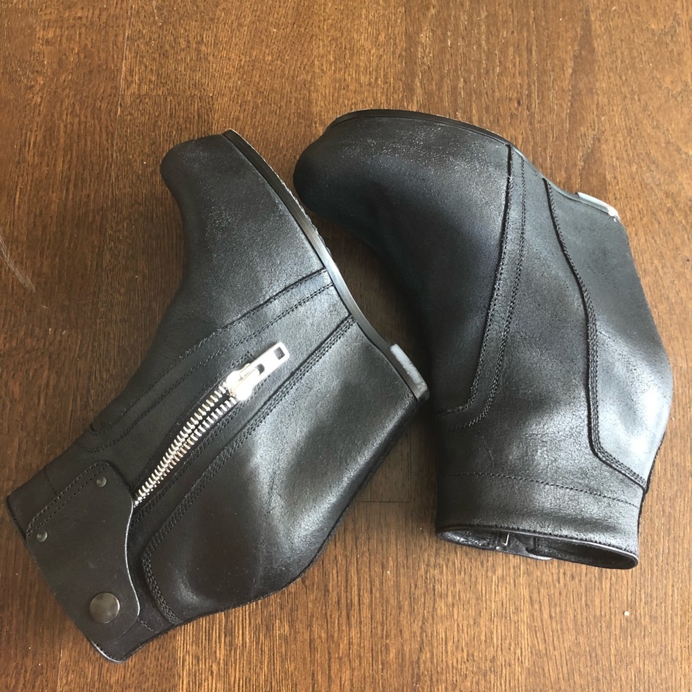 Rick Owens Platform Wedges Boots